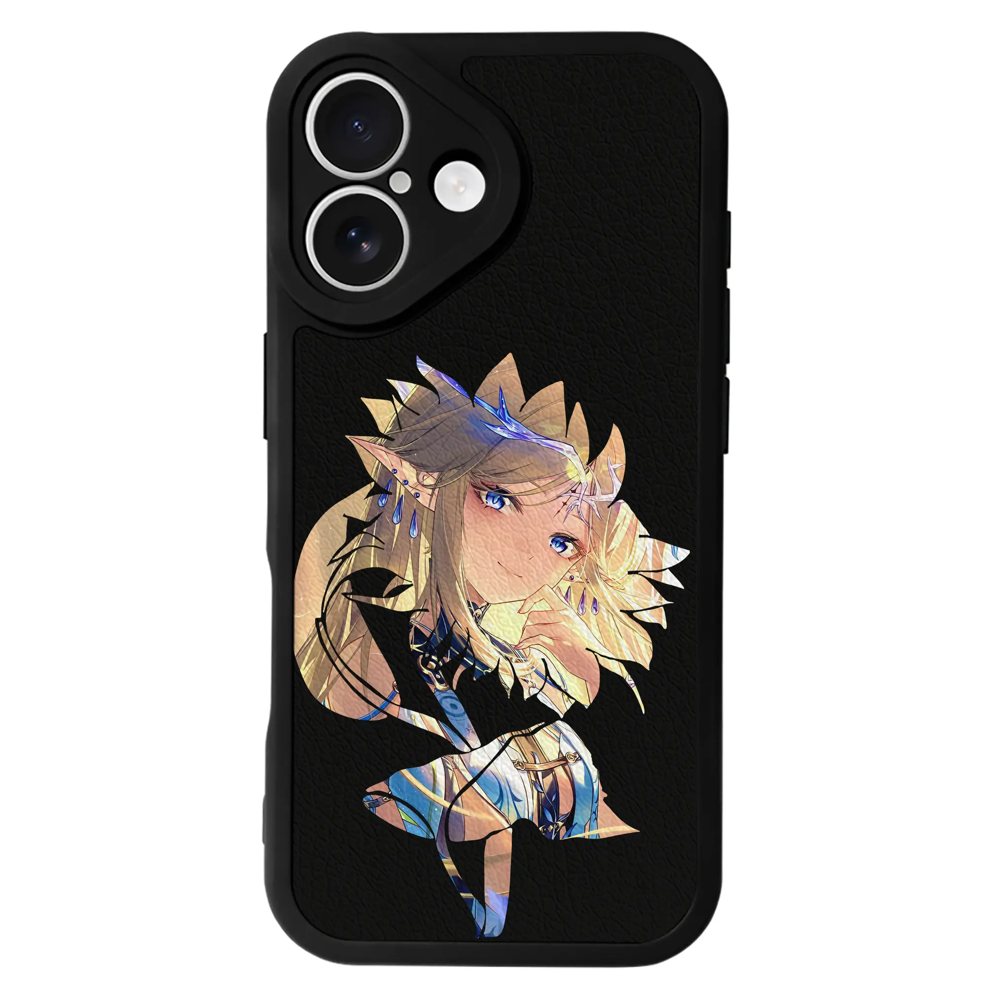 鳴潮 グッズ カルテジア - IPhone 16シリーズ対応 ・ シリコンスマホケース ・ レザー調 ・ 高精度フィット ・ 耐衝撃 ・ ワイヤレス充電対応 ・ 精密カット